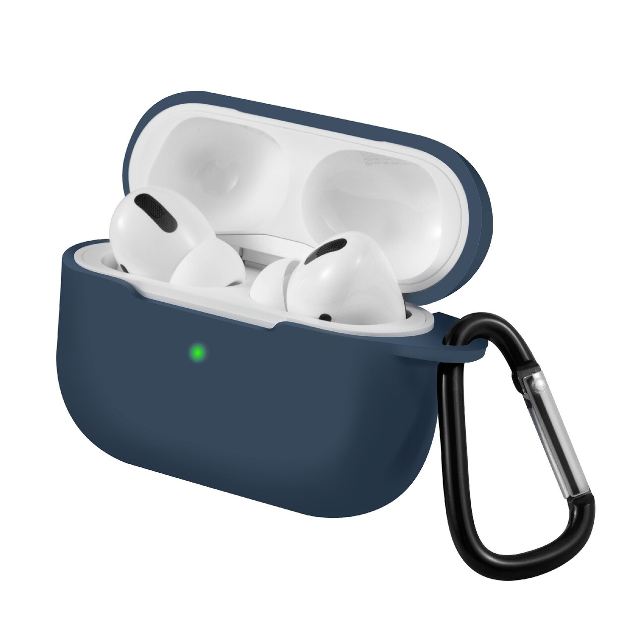 Insten for Airpods Pro 2nd/ 1st Generation Case, Shockproof Silicone Skin Cover for Airpods Pro 2023 2022 2019, Supports Wireless Charging with Keychain, Midnight Blue